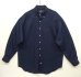 画像1: 90'S RALPH LAUREN シルク100% 長袖 BDシャツ ネイビー USA製 (VINTAGE) (1)