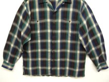 他の写真2: 90'S RALPH LAUREN レーヨン 長袖 オープンカラーシャツ オンブレチェック (VINTAGE)