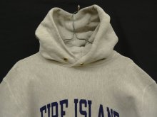 他の写真1: 90'S CHAMPION "FIRE ISLAND" 刺繍タグ リバースウィーブ パーカー グレー USA製 (VINTAGE)