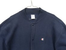 他の写真1: 90'S CHAMPION 刺繍タグ リバースウィーブ スナップボタン カーディガン ネイビー USA製 (VINTAGE)