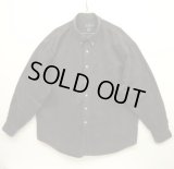 90'S J.CREW 旧タグ デニム ３点留め BDシャツ ブラック USA製 (VINTAGE)