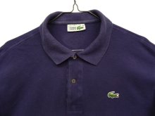 他の写真1: 70'S CHEMISE LACOSTE 長袖 ポロシャツ ネイビー フランス製 (VINTAGE)