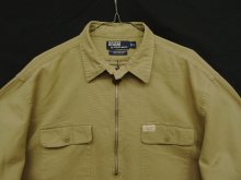 他の写真1: 90'S RALPH LAUREN "ENLARGED ROCKWELL" チンスト付き ハーフジップ ワークシャツ (VINTAGE)