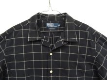 他の写真1: 90'S RALPH LAUREN "CLASSIC FIT" コットン 半袖 オープンカラーシャツ チェック柄 (VINTAGE)