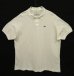 画像1: 80'S CHEMISE LACOSTE ポロシャツ ホワイト フランス製 (VINTAGE) (1)