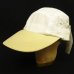 画像1: 00'S MENTAL HEADGEAR ナイロン 5パネルキャップ ホワイト/ベージュ (DEADSTOCK) (1)