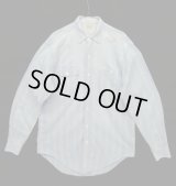 90'S RALPH LAUREN "白タグ" ネコ目ボタン シャンブレー ワークシャツ ストライプ USA製 (VINTAGE)