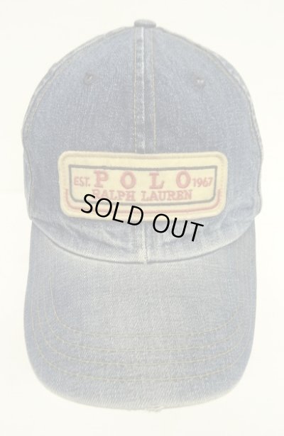 画像2: 90'S RALPH LAUREN デニム トラッカーキャップ インディゴ USA製 (VINTAGE)