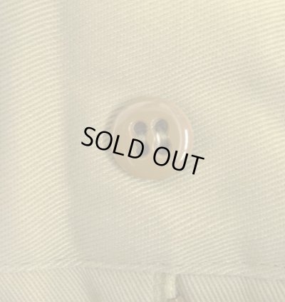 画像5: 80'S FINESILVER コットン/ポリ チノショーツ ベージュ SCOVILL製ジップ USA製 (DEADSTOCK)