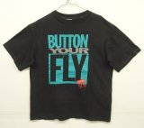 90'S LEVIS 501 "BUTTON YOUR FLY" シングルステッチ Tシャツ ブラック USA製 (VINTAGE)