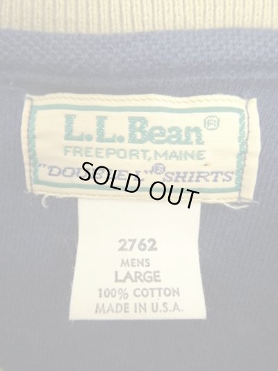 画像2: 80'S LL Bean "DOUBLE L SHIRTS" ラグランスリーブ ポロシャツ USA製 (VINTAGE)