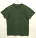 画像1: 90'S RALPH LAUREN シングルステッチ 耳付きポケット付き 半袖 Tシャツ ダークグリーン (VINTAGE) (1)