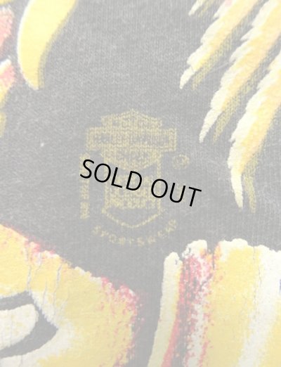 画像5: 80'S HARLEY DAVIDSON "SOUTHERN SPORTSWEAR INC" シングルステッチ 両面プリント 半袖 Tシャツ ブラック USA製 (VINTAGE)