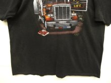 他の写真3: 80'S TRUCKERS ONLY "3D EMBLEM" シングルステッチ 両面プリント 半袖 Tシャツ ブラック USA製 (VINTAGE)