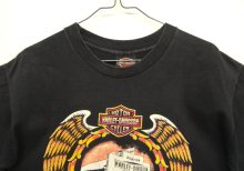 他の写真1: 80'S HARLEY DAVIDSON "SOUTHERN SPORTSWEAR INC" シングルステッチ 両面プリント 半袖 Tシャツ ブラック USA製 (VINTAGE)