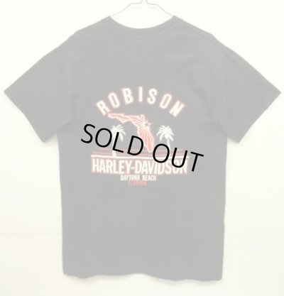 画像6: 80'S HARLEY DAVIDSON "SOUTHERN SPORTSWEAR INC" シングルステッチ 両面プリント 半袖 Tシャツ ブラック USA製 (VINTAGE)
