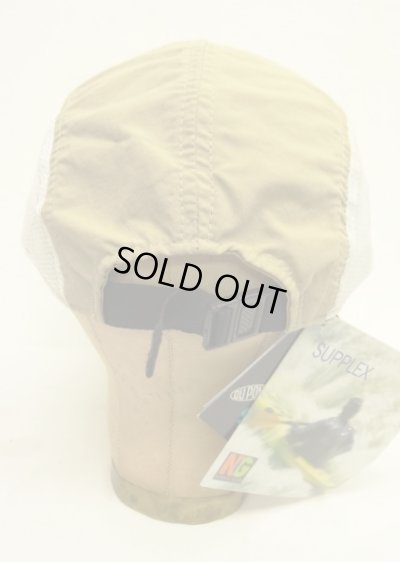 画像4: 90'S NORDIC GEAR "SUPPLEX NYLON" サイドメッシュ ロングビル キャップ ベージュ/ブラック USA製 (DEADSTOCK)