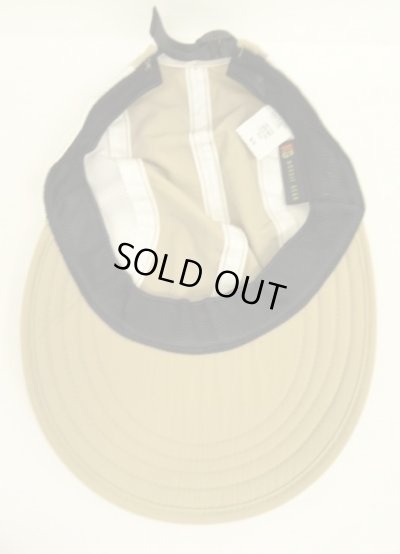 画像5: 90'S NORDIC GEAR "SUPPLEX NYLON" サイドメッシュ ロングビル キャップ ベージュ USA製 (DEADSTOCK)