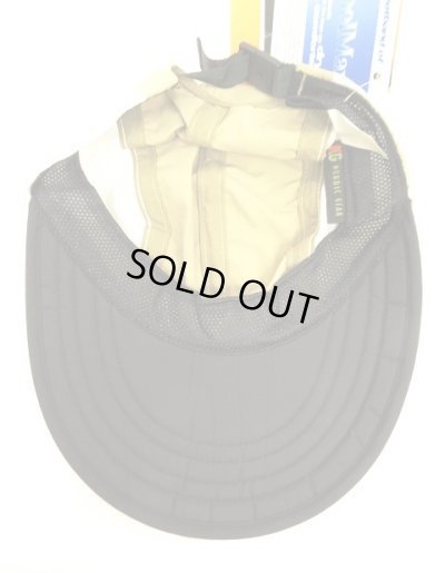 画像5: 90'S NORDIC GEAR "SUPPLEX NYLON" サイドメッシュ ロングビル キャップ ベージュ/ブラック USA製 (DEADSTOCK)