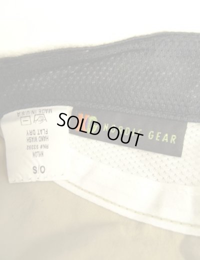 画像6: 90'S NORDIC GEAR "SUPPLEX NYLON" サイドメッシュ ロングビル キャップ ベージュ USA製 (DEADSTOCK)