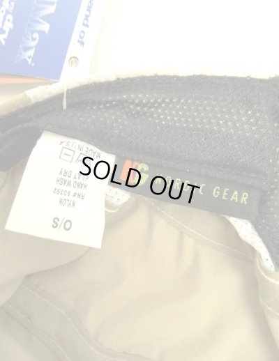 画像6: 90'S NORDIC GEAR "SUPPLEX NYLON" サイドメッシュ ロングビル キャップ ベージュ/ブラック USA製 (DEADSTOCK)