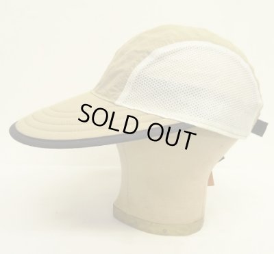 画像3: 90'S NORDIC GEAR "SUPPLEX NYLON" サイドメッシュ ロングビル キャップ ベージュ/ブラック USA製 (DEADSTOCK)