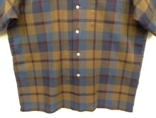 他の写真2: 60'S MANHATTAN "ALL COTTON" 半袖 オープンカラーシャツ チェック柄 USA製 (VINTAGE)