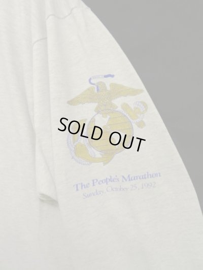 画像5: 90'S アメリカ軍 USMC "USMC MARATHON 1992" 長袖 Tシャツ グレー USA製 (VINTAGE)