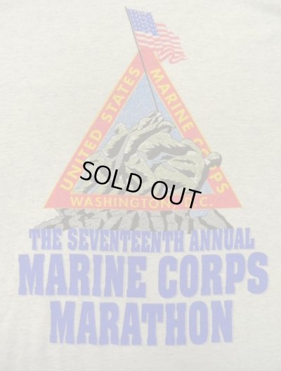 画像3: 90'S アメリカ軍 USMC "USMC MARATHON 1992" 長袖 Tシャツ グレー USA製 (VINTAGE)