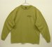 画像4: 90'S PATAGONIA 黒タグ オーバルロゴ バックプリント 長袖 Tシャツ ピスタチオ USA製 (VINTAGE) (4)