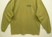 他の写真3: 90'S PATAGONIA 黒タグ オーバルロゴ バックプリント 長袖 Tシャツ ピスタチオ USA製 (VINTAGE)