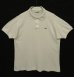 画像1: 80'S CHEMISE LACOSTE ポロシャツ ホワイト フランス製 (VINTAGE) (1)