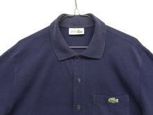 他の写真1: 80'S CHEMISE LACOSTE フルオープン ポロシャツ ネイビー スペイン製 (VINTAGE)