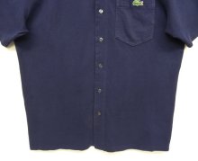 他の写真3: 80'S CHEMISE LACOSTE フルオープン ポロシャツ ネイビー スペイン製 (VINTAGE)