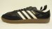画像2: ADIDAS "SAMBA" ガムソール レザースニーカー ブラック/ホワイト (USED) (2)