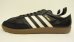 画像2: ADIDAS "SAMBA" ガムソール レザースニーカー ブラック/ホワイト (USED) (2)