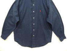 他の写真3: 90'S RALPH LAUREN "POSTBOY" ツイル 長袖 バンドカラーシャツ ネイビー (VINTAGE)