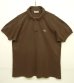 画像1: 70'S CHEMISE LACOSTE ポロシャツ ブラウン フランス製 (VINTAGE) (1)