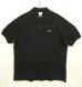 画像1: 80'S CHEMISE LACOSTE ポロシャツ ブラック フランス製 (VINTAGE) (1)