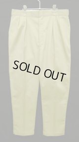 80'S DICKIES チビタグ ツープリーツ ワークパンツ ベージュ W36L32 USA製 (VINTAGE)