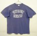 画像1: 70'S RUSSELL ATHLETIC 金タグ シングルステッチ 半袖 Tシャツ ナス紺 USA製 (VINTAGE) (1)