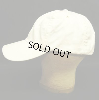 画像4: 90'S RALPH LAUREN ロゴ刺繍 ベースボールキャップ ホワイト USA製 (VINTAGE)