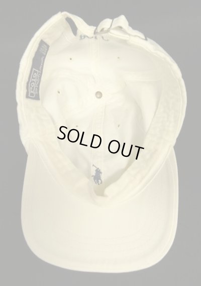 画像5: 90'S RALPH LAUREN ロゴ刺繍 ベースボールキャップ ホワイト USA製 (VINTAGE)