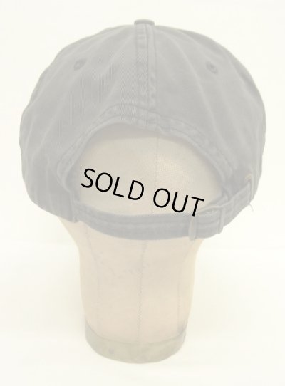 画像4: 90'S RALPH LAUREN "POLO SPORT" レザーロゴ ベースボールキャップ ブラック USA製 (VINTAGE)