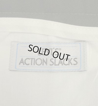 画像2: 80'S~90'S LEVIS "ACTION SLACKS" スラックス オリーブ USA製 (VINTAGE)