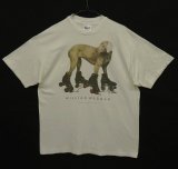 90'S WILLIAM WEGMAN "ROLLER ROVER" FOTOFOLIO製 半袖 Tシャツ USA製 (VINTAGE)