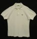 画像1: 70'S CHEMISE LACOSTE "T.I.M S.A.製" ポロシャツ ホワイト フランス製 (VINTAGE) (1)