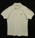 画像1: 70'S CHEMISE LACOSTE "T.I.M S.A.製" ポロシャツ ホワイト フランス製 (VINTAGE) (1)