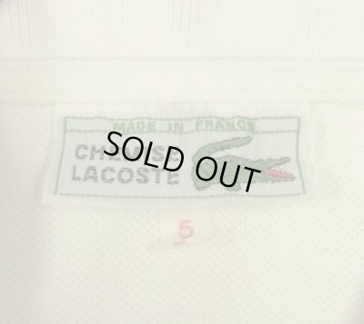 画像2: 70'S CHEMISE LACOSTE "T.I.M S.A.製" ポロシャツ ホワイト フランス製 (VINTAGE)