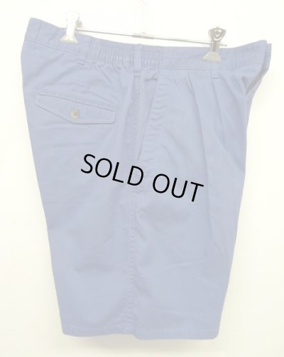 画像5: 80'S LL Bean ツープリーツ チノショーツ ブルー 42TALONジップ USA製 (VINTAGE)